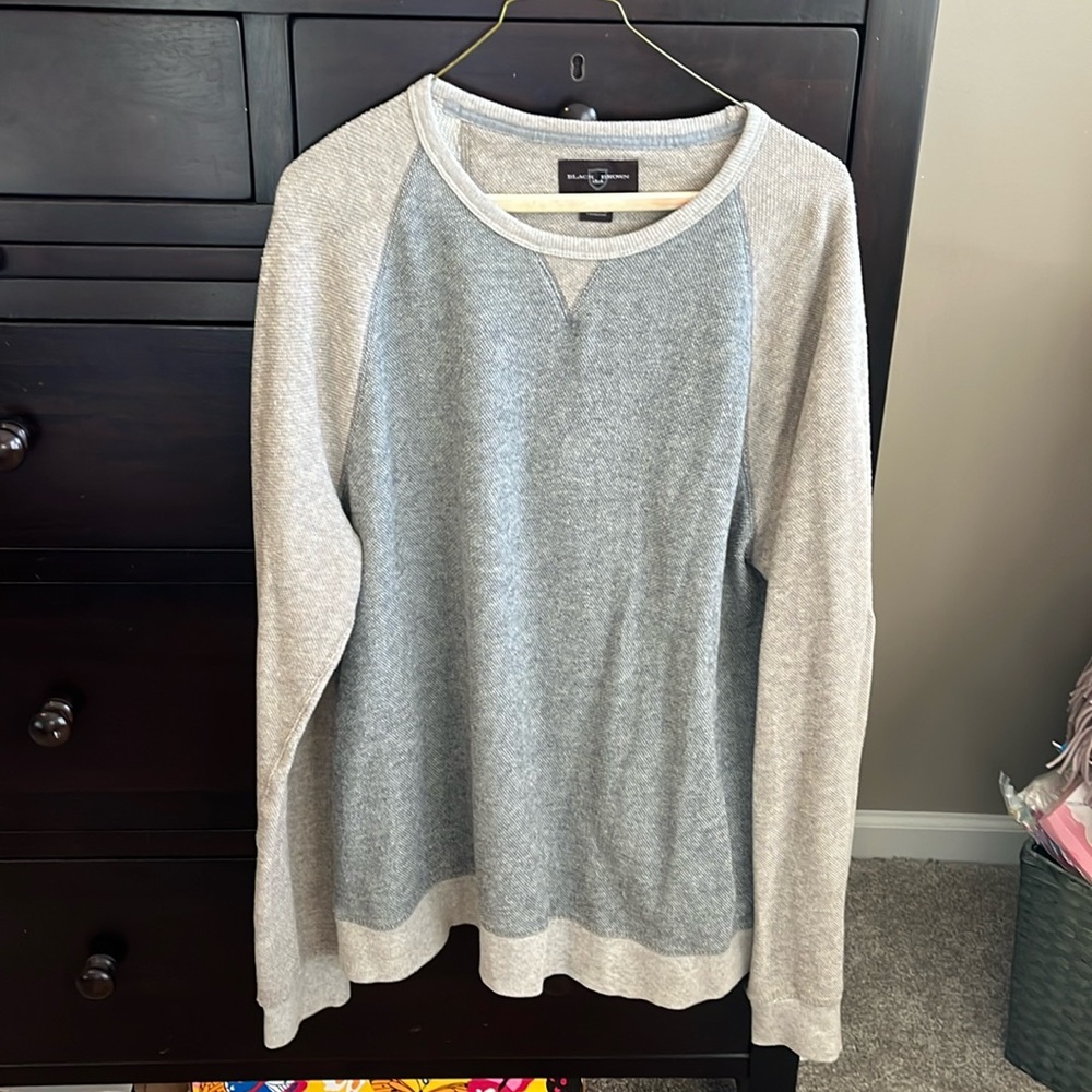 Black Brown 1826 crewneck lightweight sweater, L.